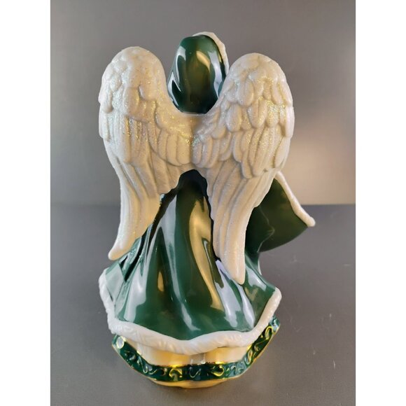 Thomas Kinkade Winter Angels of Light #3 Angel of Peace Illuminated 8" Figurine - Picture 5 of 7